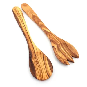 Medina Mood Handmade Salad Servers Olive Wood