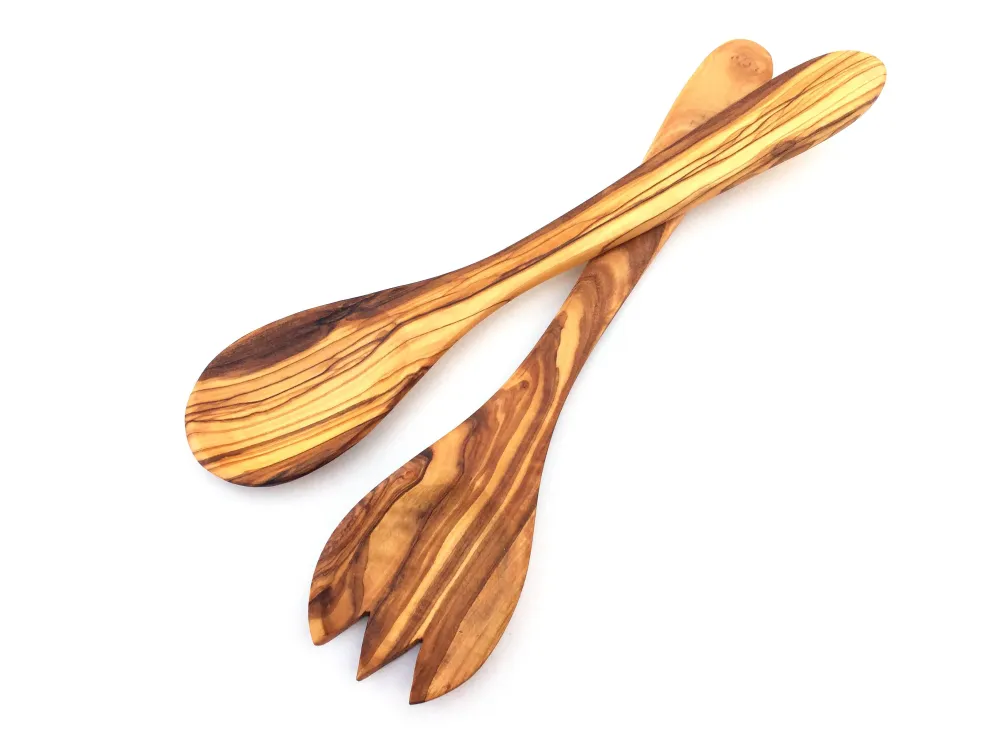 Medina Mood Handmade Salad Servers Olive Wood
