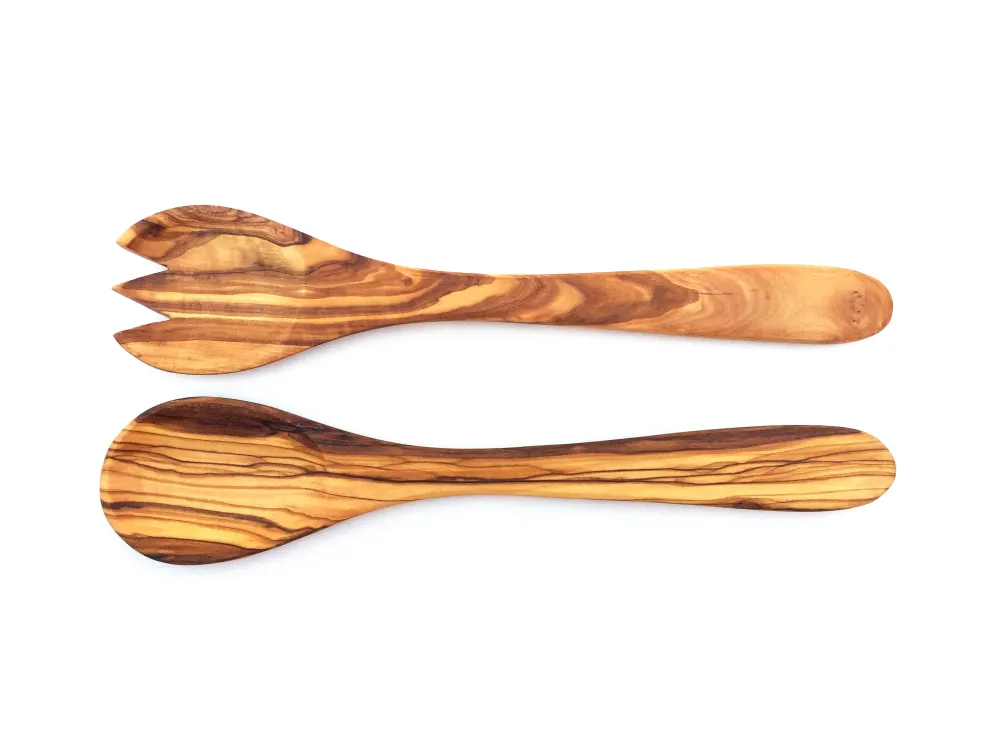Medina Mood Handmade Salad Servers Olive Wood
