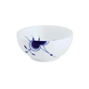 Blå mega riflet skål - 13 cm