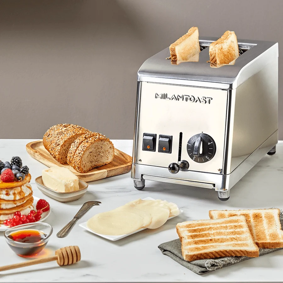 MILAN 2 SLOT TOASTER KROM