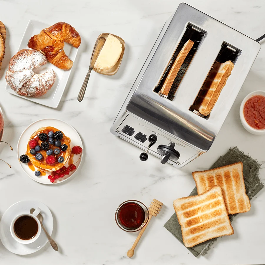 MILAN 2 SLOT TOASTER KROM