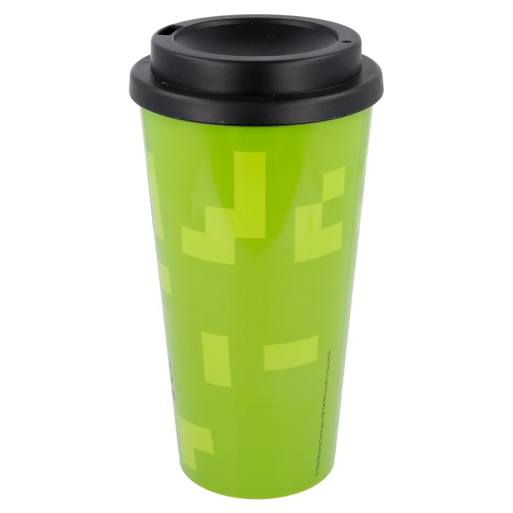 Minecraft Creeper Plastik Kaffekop - 520 ML