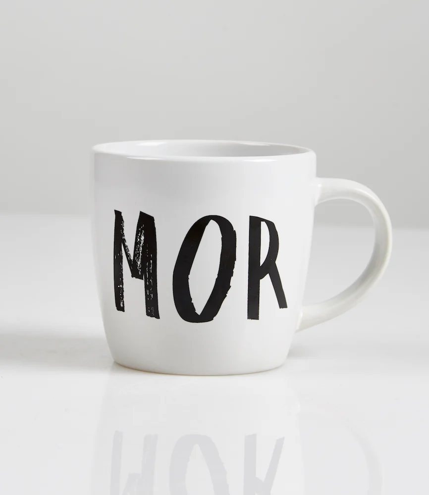 Mor krus - hvid