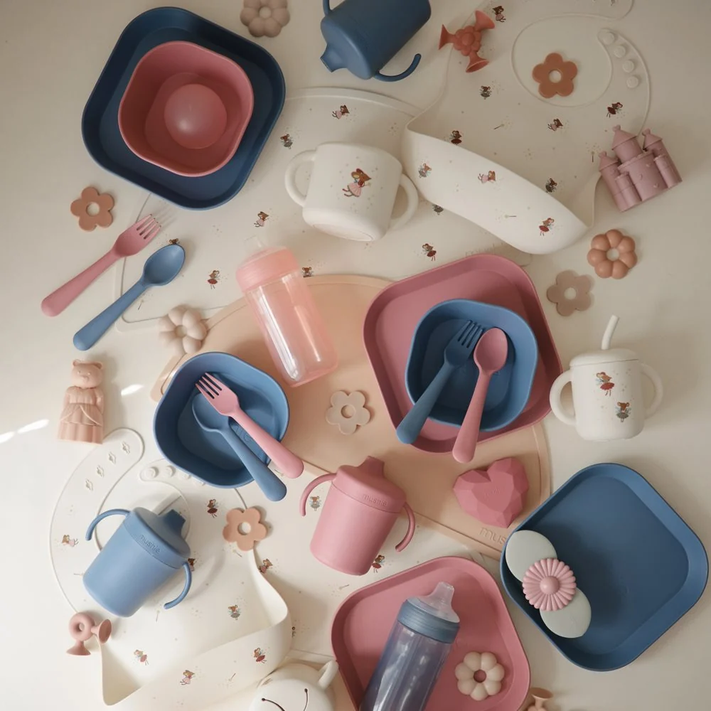 Mushie bordskåner i silikone Fairy Mice