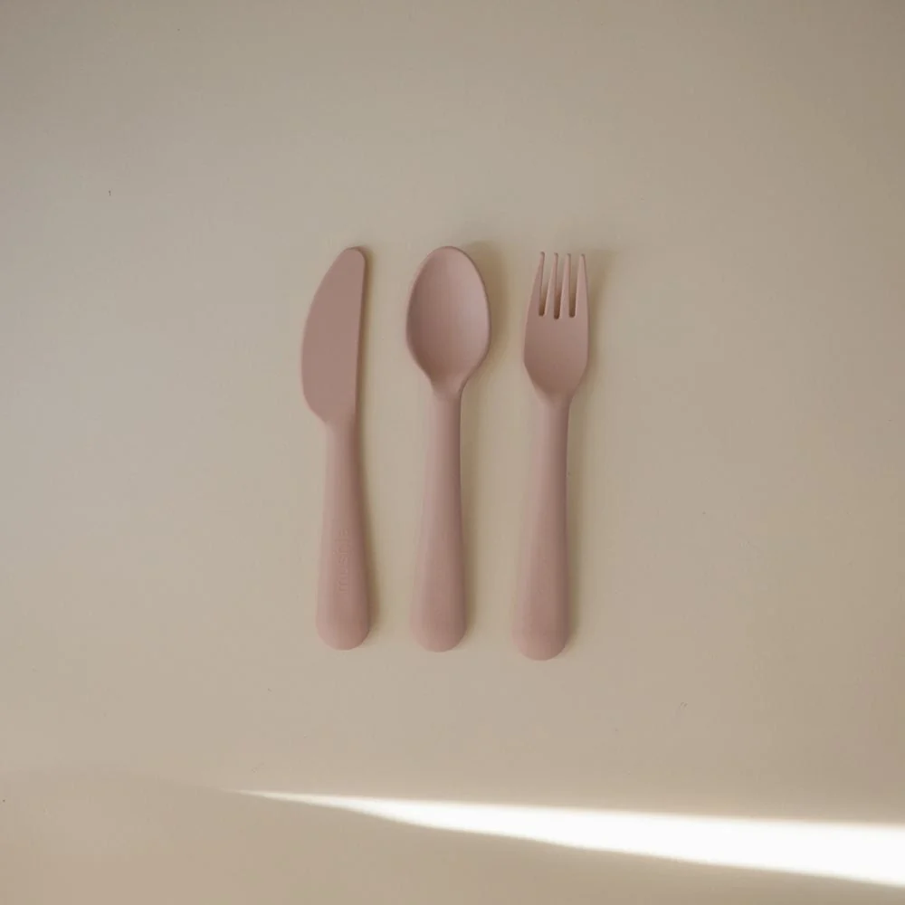 Mushie Børnebestik 3 stk. Blush