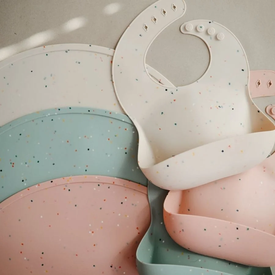 Mushie Silikone bordmåtte Pink Confetti
