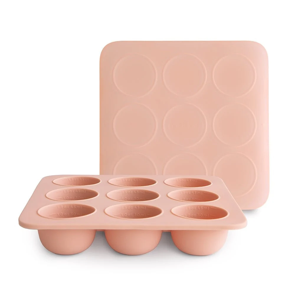 Mushie Silikoneform til frysning af babymad Blush