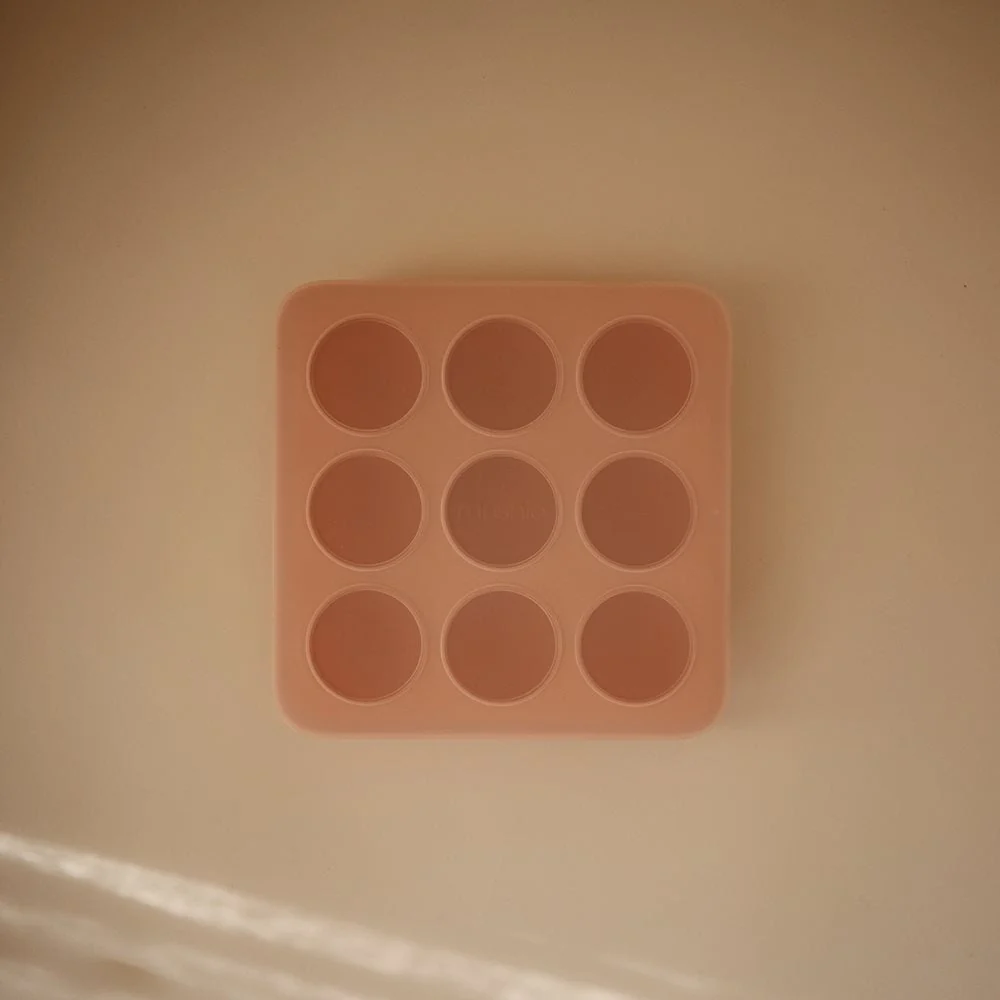 Mushie Silikoneform til frysning af babymad Blush