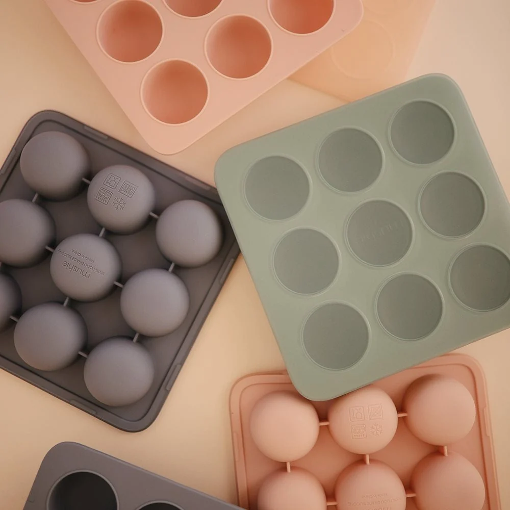 Mushie Silikoneform til frysning af babymad Blush