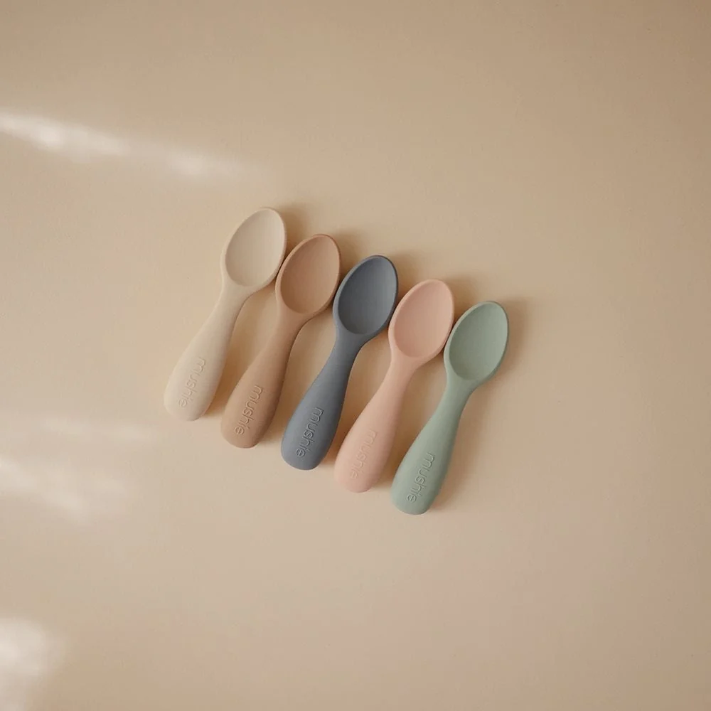 Mushie Starter Baby-teske 2-pak Blush/Shifting Sand