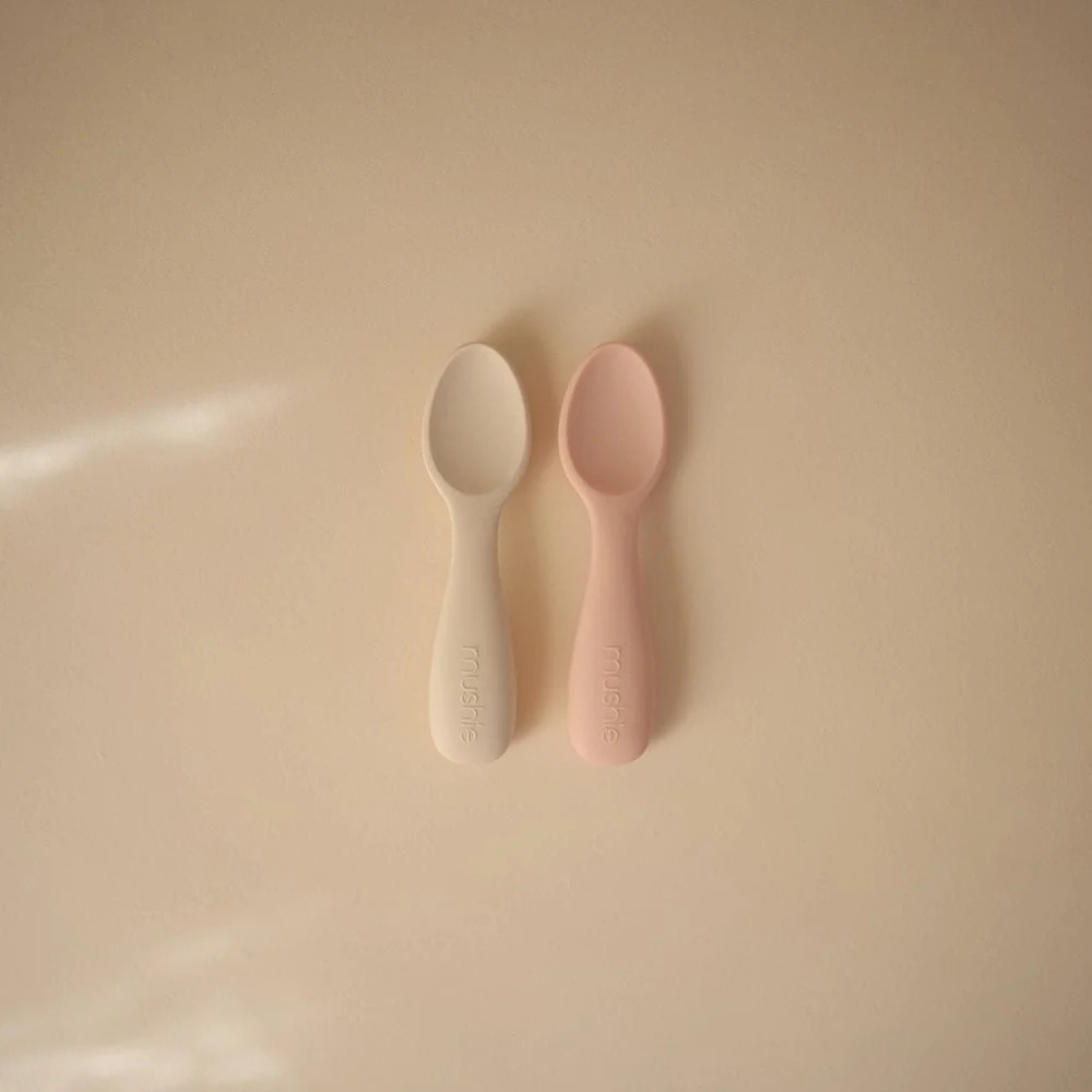 Mushie Starter Baby-teske 2-pak Blush/Shifting Sand