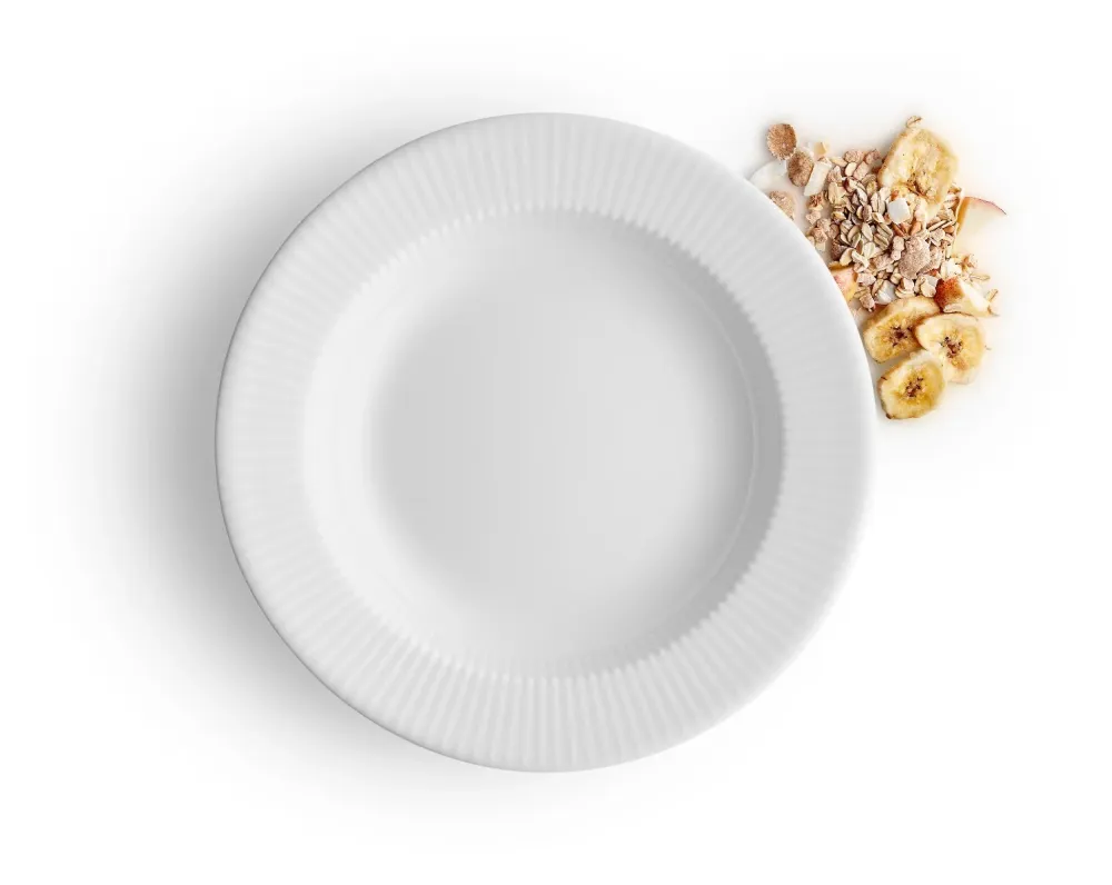 Nova dyb tallerken - 22 cm - hvid