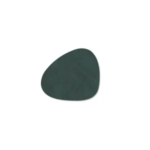 Nupo glasbrik curve, dark green - 11 x 13 cm.