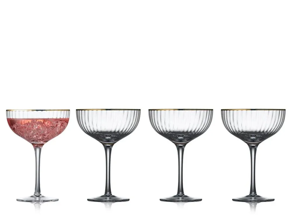 Palermo Cocktailglas, guldfarvet - 4 stk.