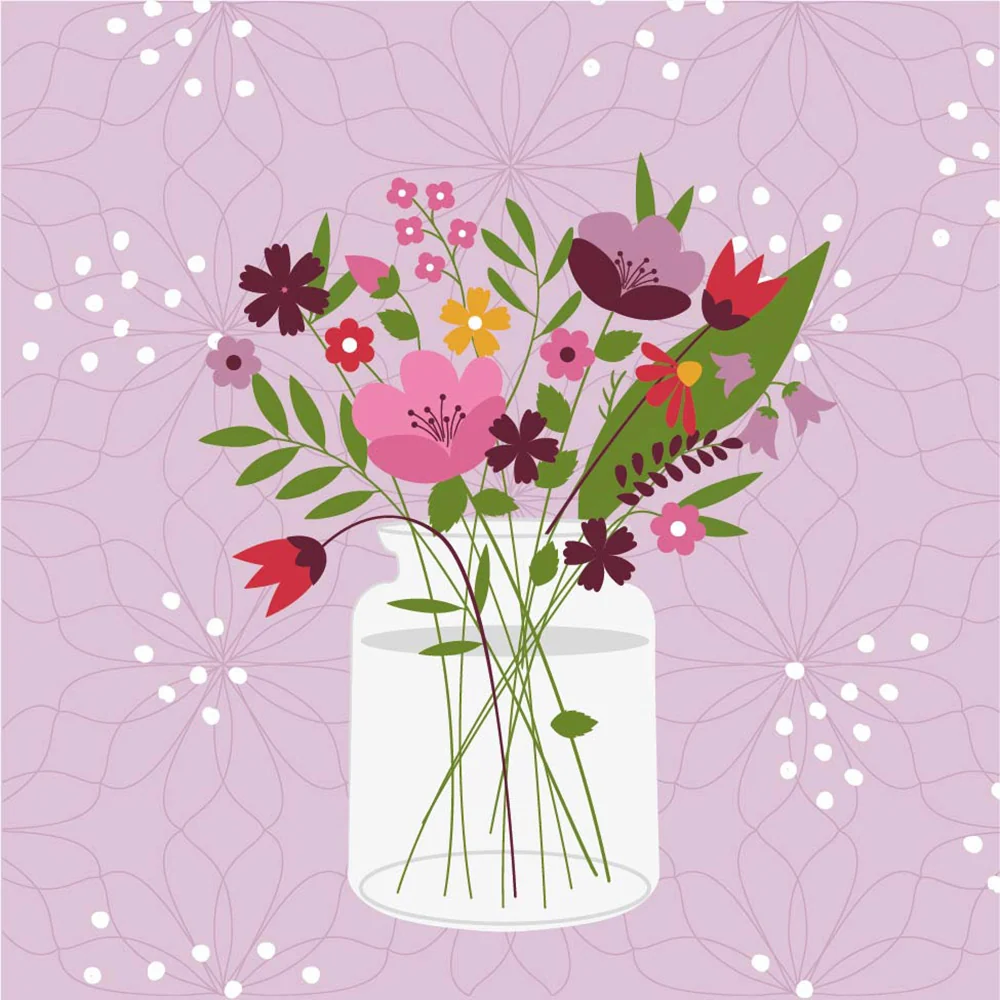Paper+Design Luncheon Servietter (charmerende vase)