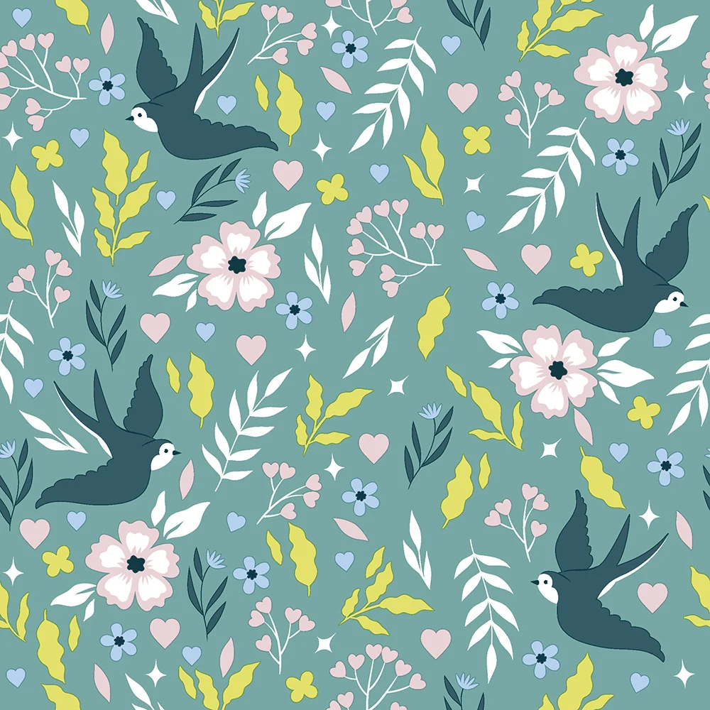 Paper+Design Luncheon Servietter (Lovebirds)