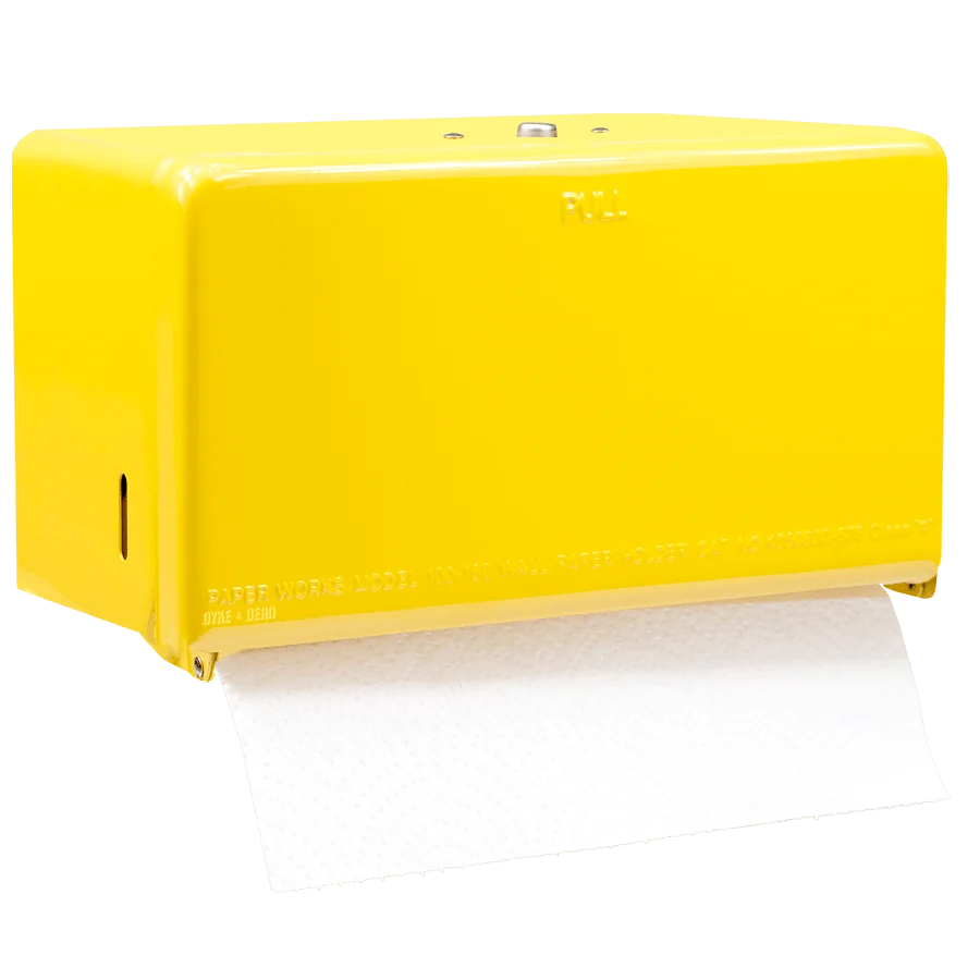 PAPIRRULLE & VÆV DISPENSER GUL