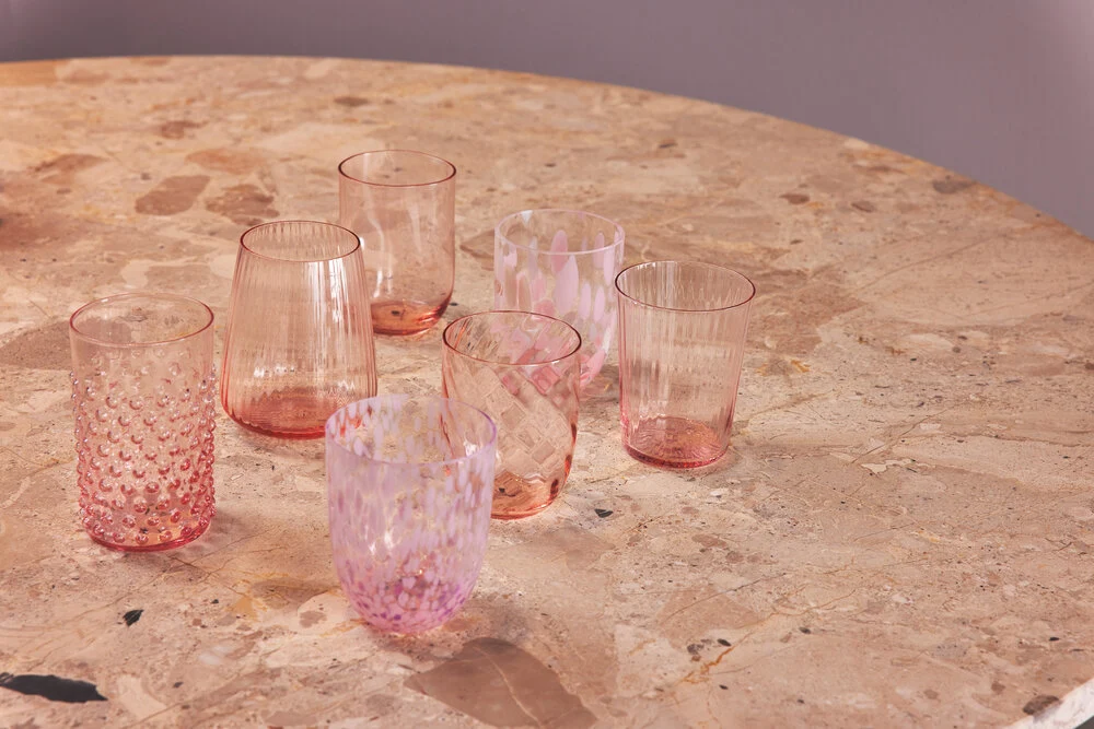 Paris glas - rosa