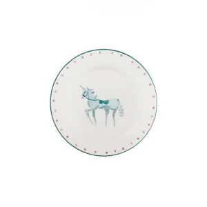 Pegasus frokost tallerken, blå - Ø22 cm.