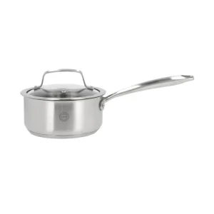 Pillivuyt Gourmet Roya Kasserolle med glaslåg Dia 16 cm 1,5 liter Stål