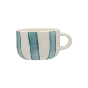 Powder Striped Cappuccino kop - blå