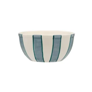Powder Striped yoghurt skål, blå - Ø14,5 cm.