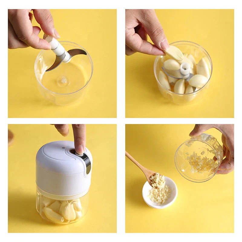 Praktisk mini foodprocessor