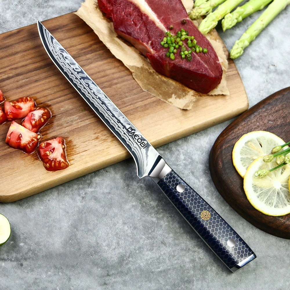 Professionel filetkniv C16, Damaskus stål 45 lag