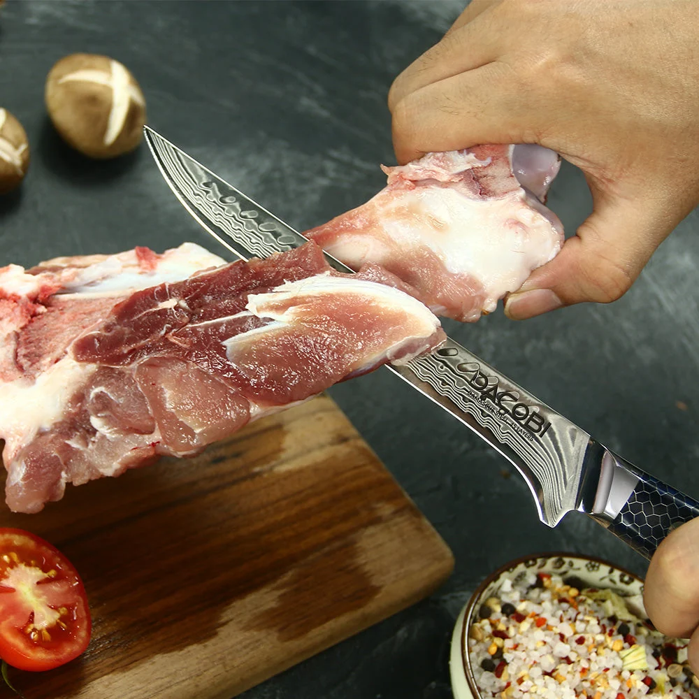Professionel filetkniv C16, Damaskus stål 45 lag
