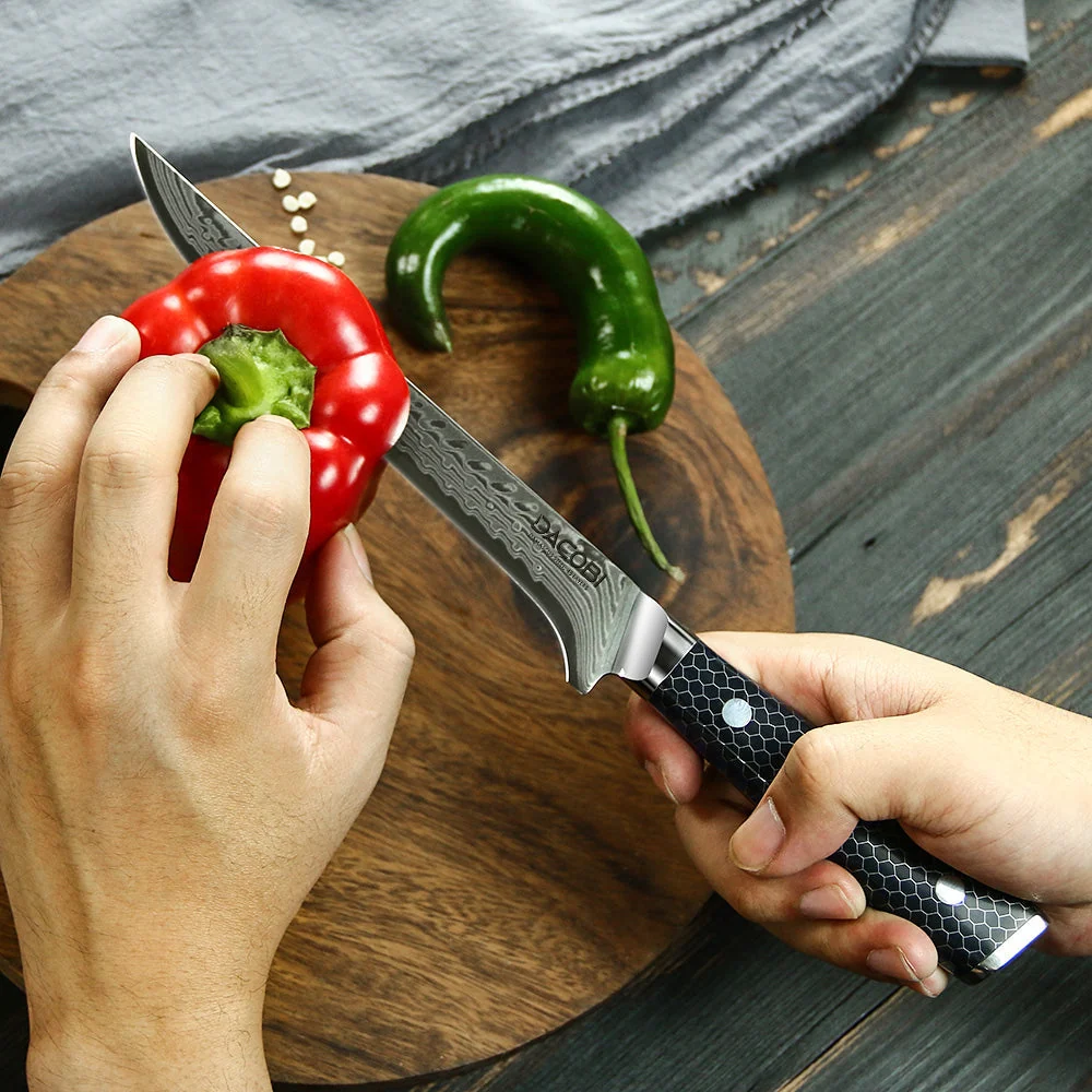 Professionel filetkniv C16, Damaskus stål 45 lag