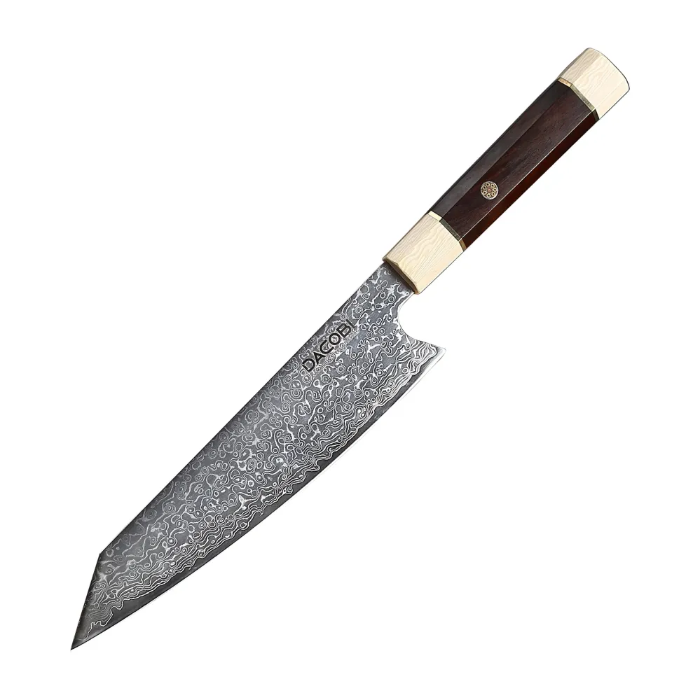 Professionel Kiritsuke kniv C13, Damaskus stål 67 lag
