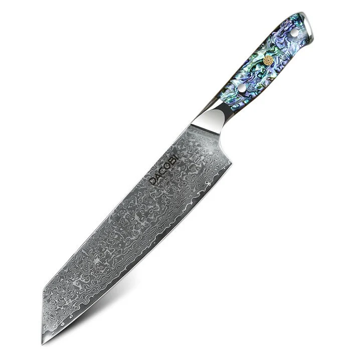 Professionel Kiritsuke kniv C24, Damaskus stål 67 lag