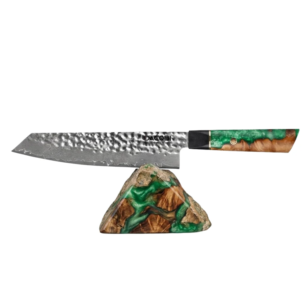 Professionel Kiritsuke kniv C48, Damaskus stål 67 lag