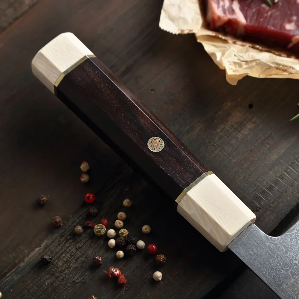 Professionel kokkekniv C11, Damaskus stål 67 lag