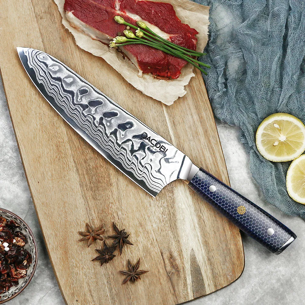 Professionel kokkekniv C15, Damaskus stål 45 lag