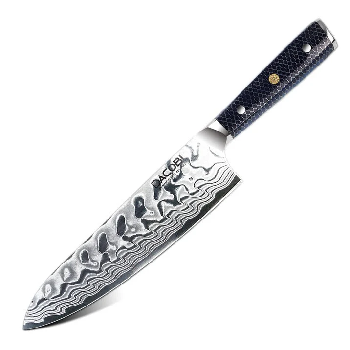 Professionel kokkekniv C15, Damaskus stål 45 lag