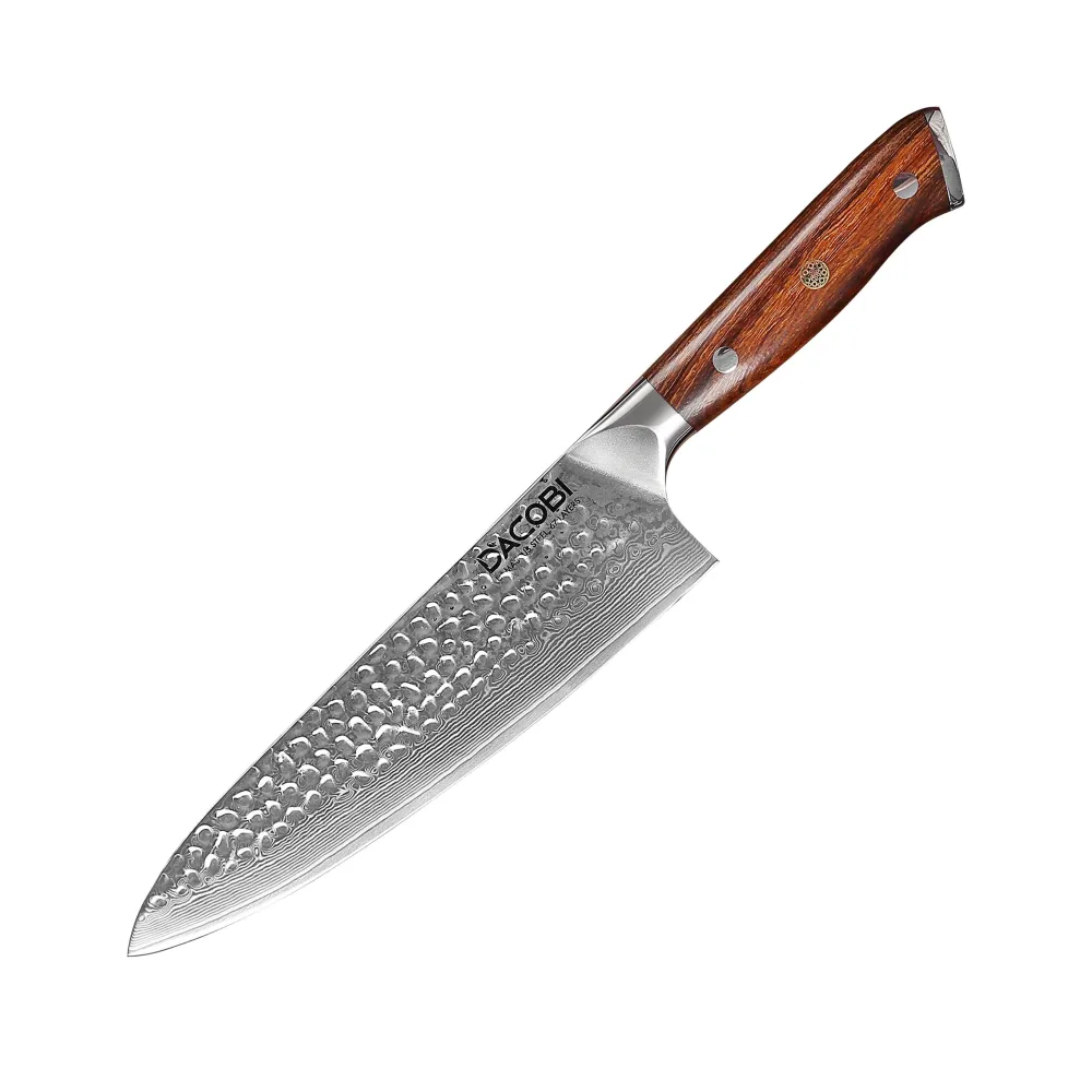 Professionel kokkekniv C40, Damaskus stål 67 lag