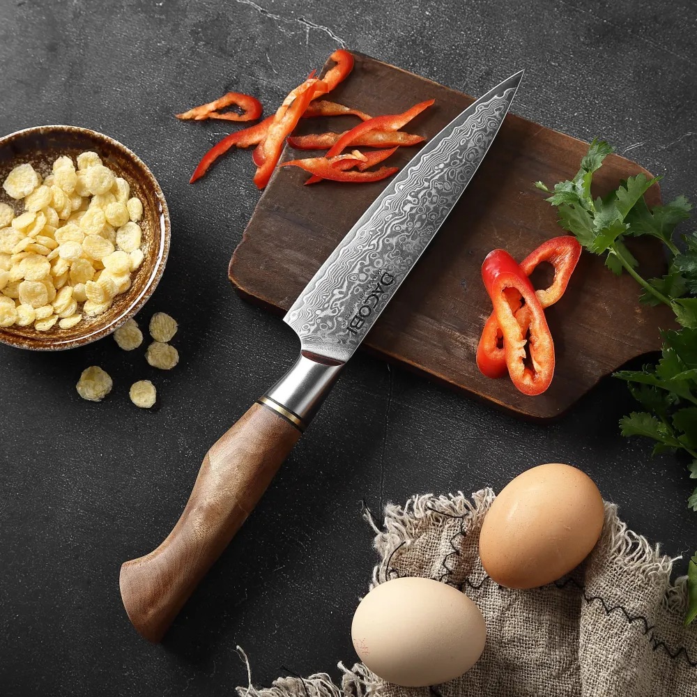 Professionel universalkniv C32, Damaskus stål 67 lag