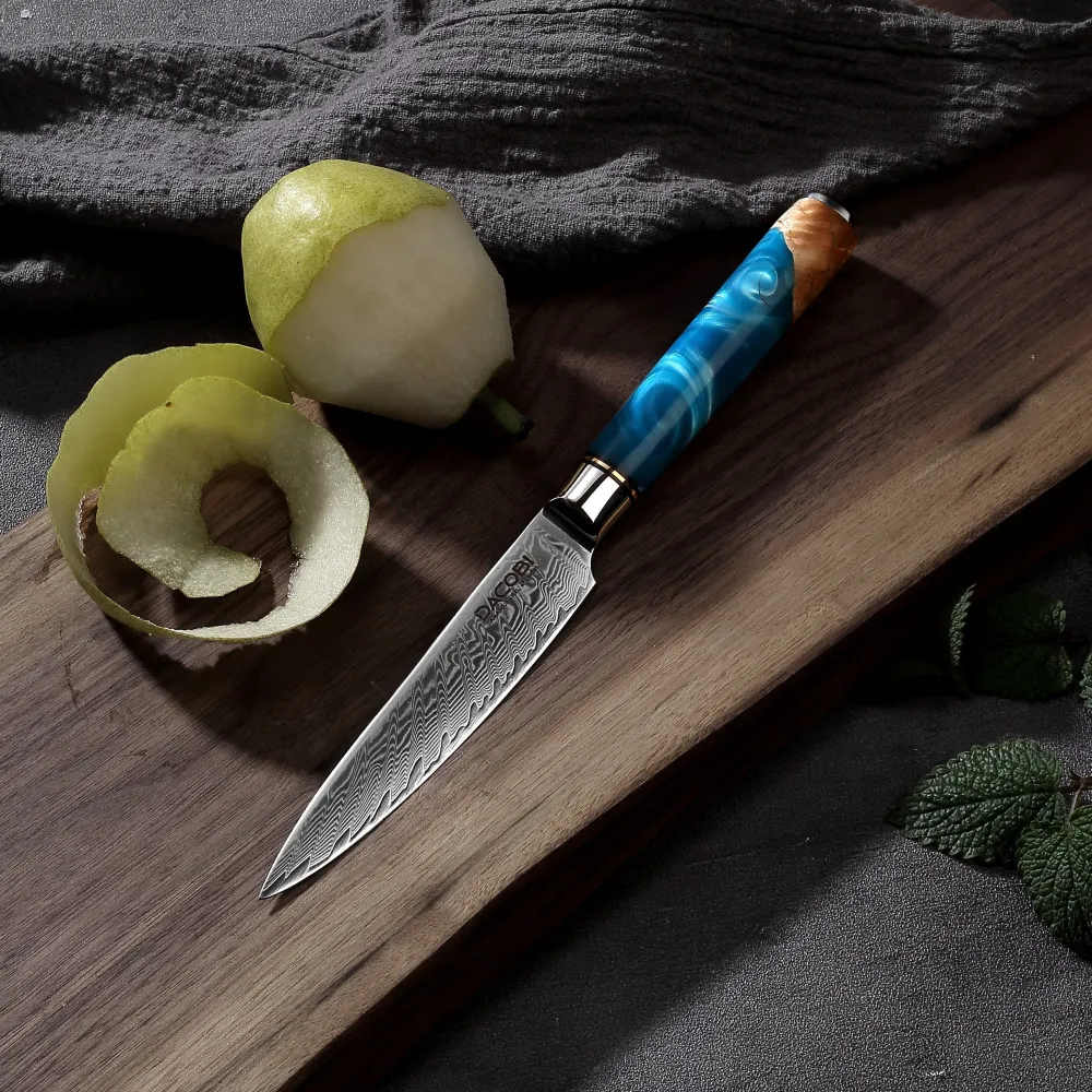 Professionel universalkniv C5, Damaskus stål 67 lag