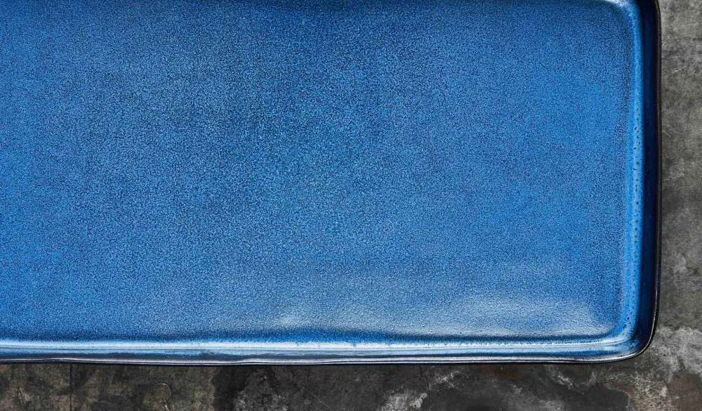 Rektangulær fadsæt, midnight blue - 2 stk.