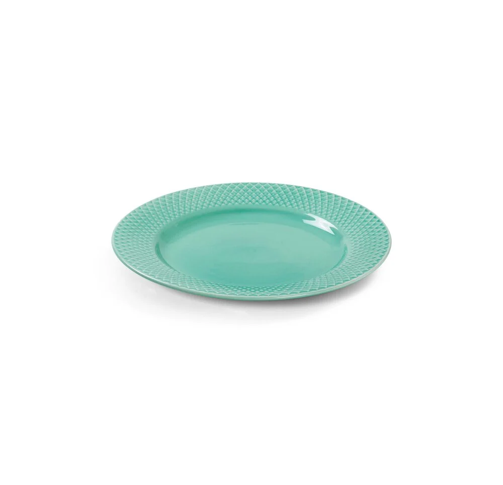 Rhombe Color frokosttallerken, Aqua - Ø21 cm