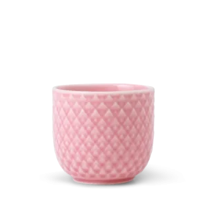 Rhombe Color æggebæger, rosa - H: 4,5 cm.