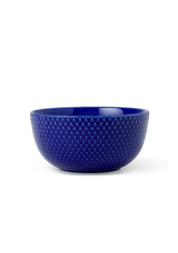 Rhombe Color skål, blå - H: 6,5 cm.