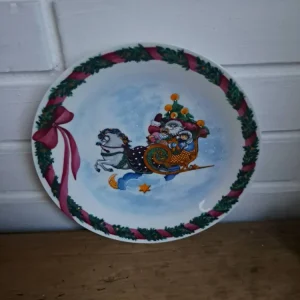 Royal Copenhagen. Jingle Bells, Flad tallerken 20,5 cm. #177.501/618
