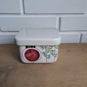 Rörstrand. Picknick, Lille smørboks 9,5 cm. #43