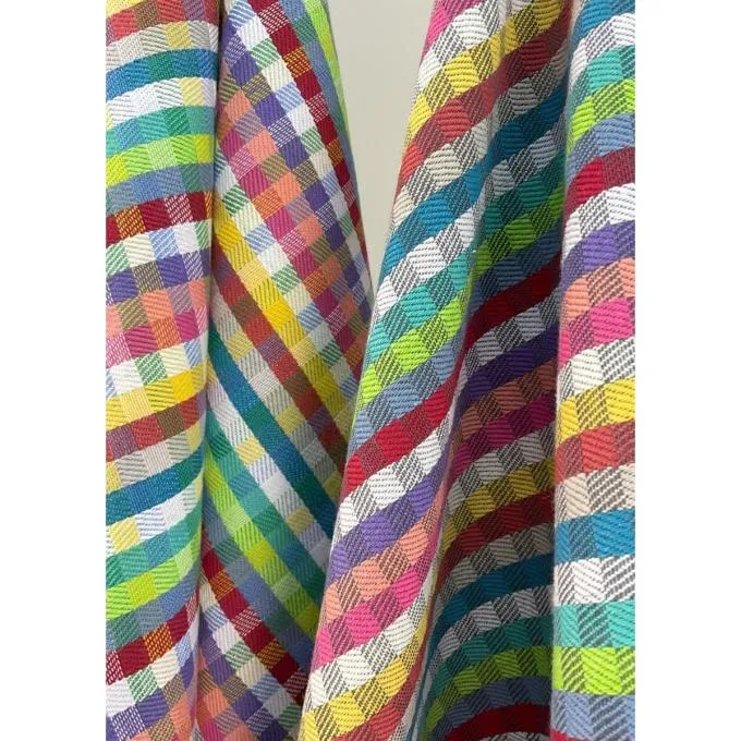 Colorful - viskestykke i bomuld. Rune-Jakobsen Textiles