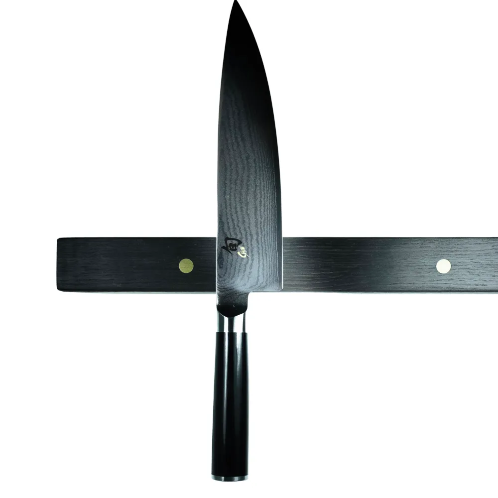 Slim and Flat Classic - smal knivmagnet med metaldetaljer. Længder fra 30 - 80 cm. Rune-Jakobsen Woodworks