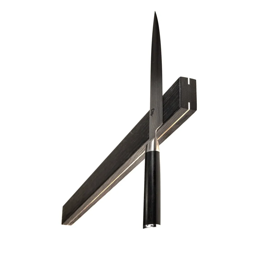 Slim and Flat Exclusive - smal knivmagnet med metaldetaljer. Længder fra 30 - 120 cm. Rune-Jakobsen Woodworks