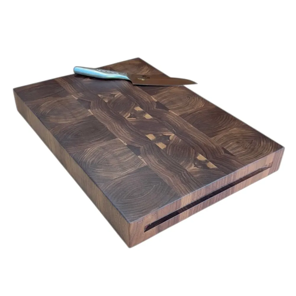 WOW - 5 cm tykt skærebræt i endetræ. Størrelser fra 30x20 cm - 55x35 cm. Mini Rune-Jakobsen Woodworks